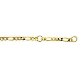 Fußkette ADELIA ́S "Damen Goldschmuck 333 Gold Figaro Fußkettchen 25 cm", gold, Fußkettchen, Damen, Gelbgold 333, 25 cm 333 Gold Goldschmuck für Damen