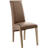 Carryhome Stuhl, Sonoma Eiche, Cappuccino, Textil, Eiche, eckig, 47x102x57 cm, Beinauswahl, Stoffauswahl, Esszimmer, Stühle, Esszimmerstühle, Vierfußstühle