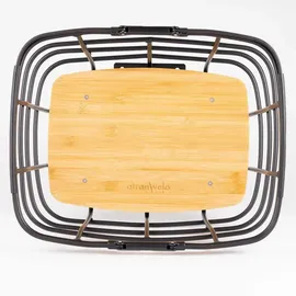 Atranvelo Duo L Fahrradkorb schwarz