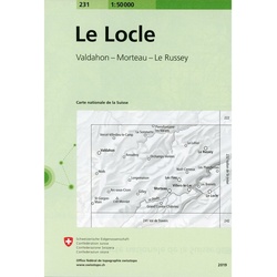 Landeskarte 1:50 000 / 231 Le Locle, Karte (im Sinne von Landkarte)