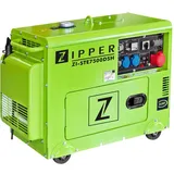 Stromerzeuger ZIPPER, grün, B:54cm H:76,5cm T:94cm, Stromerzeuger, für Baustellen- und Gartenbereich sowie landwirtschaftlichen Einsatz, Topseller
