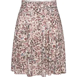 VIVANCE Jerseyrock Damen Blumendruck/Creme-Mauve/Weiß Minirock 36