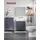 VASAGLE Badschrank 30 x 55 x 81 cm Grau