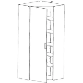 WIMEX Malta 80 x 185 x 80 cm weiß