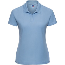Russell Ladies Classic Polycotton Polo-Shirt Damen weich formstabil R-539F-0, sky, XS