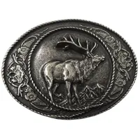 BELTINGER Gürtelschließe Hirsch altsilber