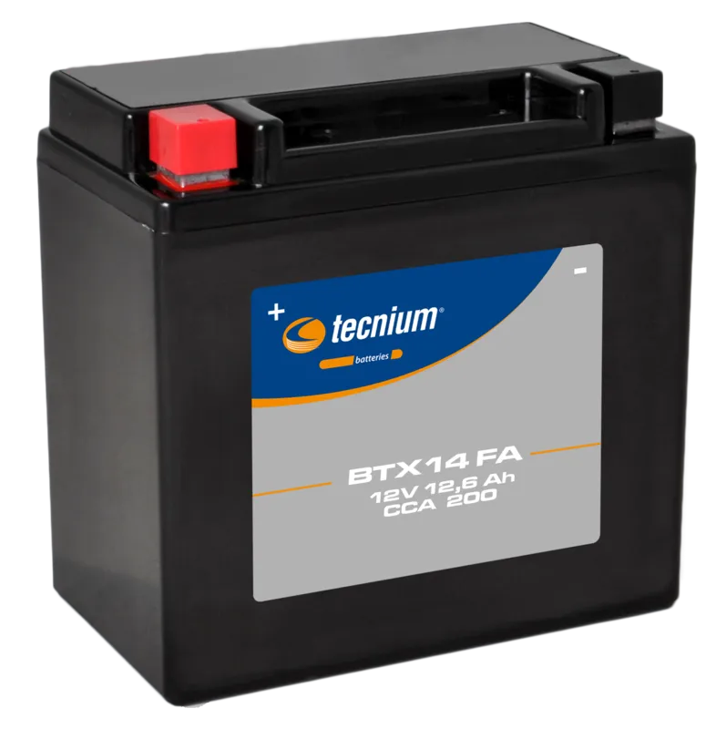 TECNIUM Onderhoudsvrije batterij in de fabriek - BTX14