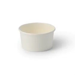 BIOZOYG 1000 Stück Eisbecher Pappe 150 ml weiß - umweltfreundlich, recycelbar, plastikfrei - Joghurtbecher, Papierbecher