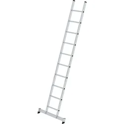 Sprossen-Anlegeleiter aus Aluminium, mit nivello® -Traverse, 10 Sprossen