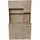 Hti-Living Küchenschrank Sonoma Blanca 100 x 180 x 40 cm BRAUN