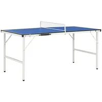 vidaXL Tischtennisplatte 5-Fuß mit Netz Blau