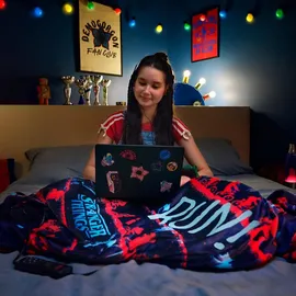 Imetec CaldoPlaid Stranger Things XL Heizdecke 180 x 140 cm Blau