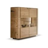 Möbel-Eins Highboard I, Material Massivholz, geölt - 2 Jahre Gewährleistung - mind. 14 Tage Rückgaberecht - Braun