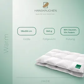 HANSKRUCHEN Hanskruchen, Jade Daunendecke 135x200 cm
