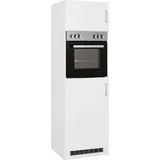 kochstation Kühlumbauschrank KS-Paris 60 x 60 x 200 cm Weiß