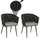 Proregal Gartenstuhl 61 x 57 x 82 cm Anthrazit 2 St.