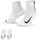 Nike Funktionssocken 2er Pack Weiß/Schwarz L