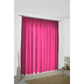 Wirth Vorhang WIRTH "Dim out" Gardinen Gr. 245 cm, Multifunktionsband, 142 cm, pink Esszimmergardinen