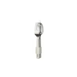Mepal Besteck Set Campingbesteck, 3-teilig mit Halteclip 105756030600  , Farbe: weiß