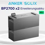 Anker SOLIX BP2700 Erweiterungsakku 2700 Wh x2 für Anker E1600 / E2700 Pro / AC