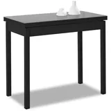 ASTIMESA Buchtyp Küchentisch, Grau, 80 x 40 cm bis 80 x 80 cm