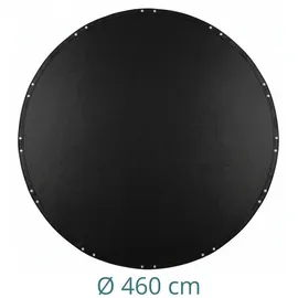 Relaxdays Runde Poolabdeckung Schwarz 460 cm
