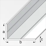 Alfer Winkelprofil 1000 mm 23,5 x 43,5 mm Aluminium grau