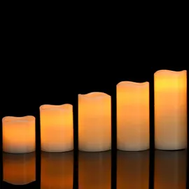 DEUBA LED Echtwachs Kerzen 5 St.