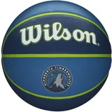 Wilson Basketball NBA TEAM TRIBUTE, MINNESOTA TIMBERWOLVES, Outdoor, Gummi, Größe: 7