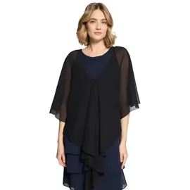Vera Mont Chiffonstola mit Volant", in schwarz, S