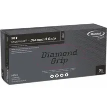 Maimed MaiMed® Diamond Grip Nitril schwarz, 50 Stück, Größe XL