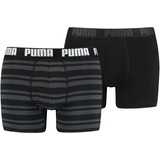 Puma Heritage Boxershorts schwarz gestreift XL 2er Pack