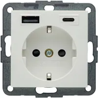 Berker Schuko-Steckdose 20 W Polarweiß