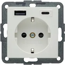 Berker Schuko-Steckdose 20 W Polarweiß