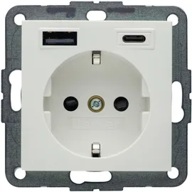 Berker Schuko-Steckdose 20 W Polarweiß