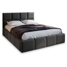 masseno Polsterbett, Grau, Holz, 140x200 cm, Schlafzimmer, Betten, Polsterbetten