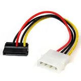 Startech StarTech.com 15cm 4-Pin Molex auf SATA Kabel links gewinkelt - Stecker/Buchse