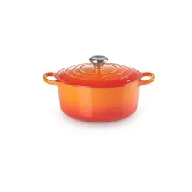 Le Creuset Signature Bräter 24 cm rund ofenrot