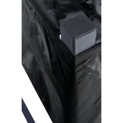 DELUKE® Kaminholzregal aussen mit Abdeckung REOB für Feuerholz Brennholzregal aussen mit Plane Kaminholzständer draussen Kaminholzhalter 25x200x115cm