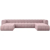 altdecor Wohnlandschaft modulares Sofa Joren-U2 - 410x177x70 cm Rosa