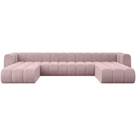 altdecor Wohnlandschaft modulares Sofa Joren-U2 - 410x177x70 cm Rosa