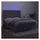 vidaXL Boxspringbett 140 x 200 cm LED Hellgrau