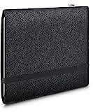 Stilbag Filzhülle für Apple iPad Mini (2021) (6th Generation) | Etui Tasche aus Merino Wollfilz | Kollekion Finn - Farbe: anthrazit/schwarz | Tablet Schutzhülle Made in Germany