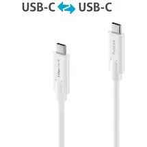 PureLink USB-C auf USB-C Kabel - 3.1 Gen 1, 3A/5V/60W, 5G, DP Alt Mode - iSerie, - weiß, - 2,00m