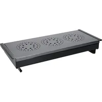 Professioneller Teelicht-Speisewärmer / Tellerwärmer  Karbonstahl schwarz / g...