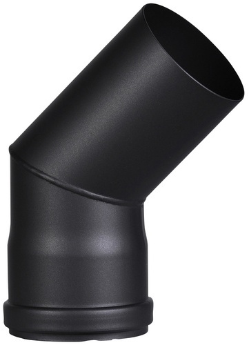 FIREFIX® Rauchrohr, Ø: 8 cm, Stärke: 1,2 mm, Stahl - schwarz