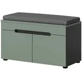 Möbel Kraft Sitzbank Canu Grau 80 x 45 x 37 cm