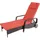 MCW Cesena Sonnenliege 197 x 71 x 108 cm anthrazit/terracotta inkl. Rollen
