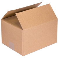 Only Boxes, Packung mit 25 Versandkartons, Aufbewahrungsboxen, einfacher Kanal verstärkt, Aufbewahrungsbox, Maße: 20 x 15 x 15 cm, Karton mit Klappe