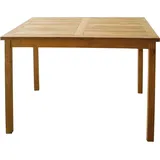 LINDER EXCLUSIV Tisch Gartentisch rechteckig 90 x 70 cm in premium Teakholz